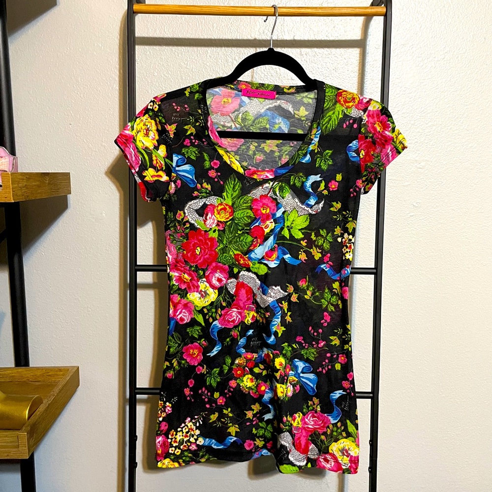 Betsey Johnson tropical tshirt